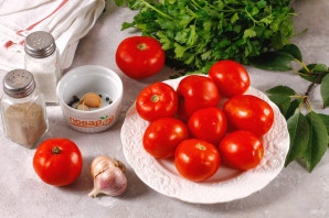 Соленые помидоры горячим способом